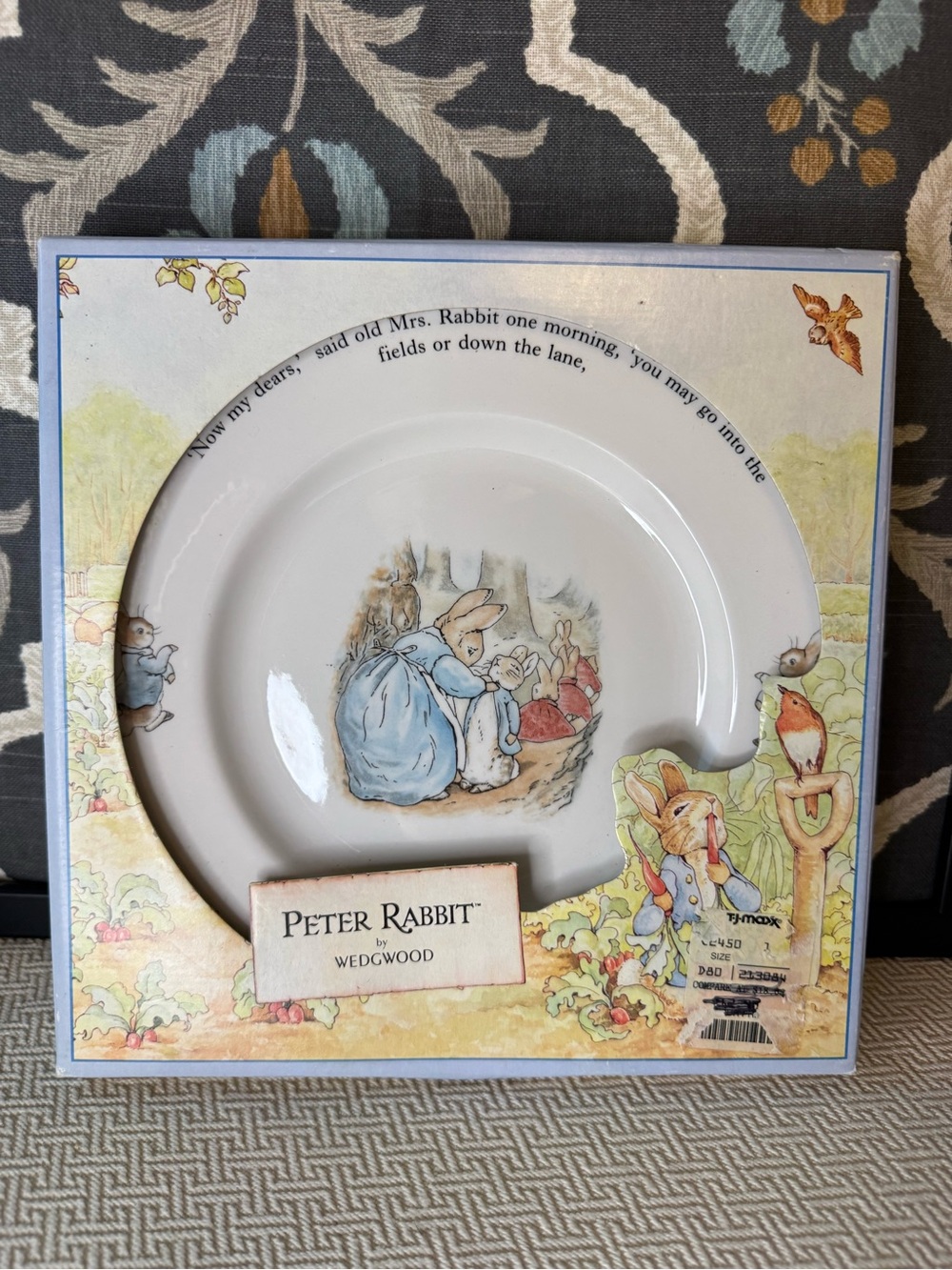 Plate with Peter Rabbit Design